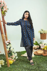 Dhaga Stitched 2 Piece Lawn Suit-Matching separate 0042