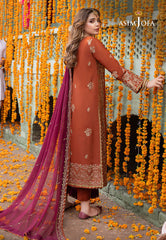 Asim Jofa Abresham '23 Ajab-14 Designers Embroidered Stitched 3 Pcs