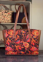 Fineur Side Rexine Canvas Tote Carry