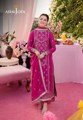 Asim Jofa Jag Mag Ajmj-21 Embroidered Lawn Silk 3 Pcs
