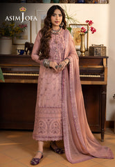 Asim Jofa Shadow Work '23 Ajsw-01 Embroidered Lawn Silk 3 Pcs