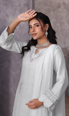 Shamooz Stitched 3 Piece Formals Suit-I-CH-0019-Mist Grey