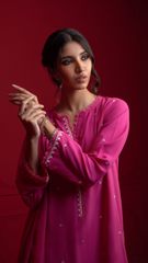 Signature By Najia Zia Stitched 2 Piece Winter Collection'2025-Rose