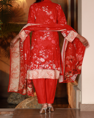 Chameli Studio-Blossomscape Lawn Digital Print 3 Piece Unstitched Suit-WRTS-0011