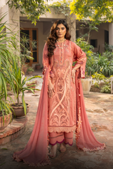 Mehru By Zebtan Unstitched 3 Piece Luxury Lawn Spring Suit-Mehru MZ-01