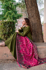 Tng By Md Odhni Collection-Manzil Odhni (Hot Pink)