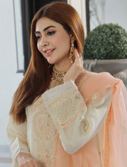 Dressline Neva Stitched 3 Piece Emb Luxury Organza Collection