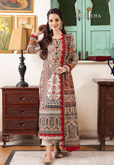 Asim Jofa Rania Pre-Winter '23 Ajrw-22 Designers Stitched Premium Winter Cotton 3 Pcs