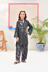 Dhaga Stitched 2 Piece Premium Cotton Lawn Kids Collection'2025-Melody