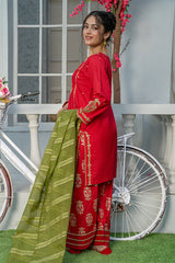 Mahroo Stitched 3 Piece Summer Collection'2025-T-EMB-004