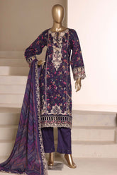 Signature By Sada Bahar Stitched 3 Piece Festive Emb Vol-02 Suit-ED-7722-PURPLE