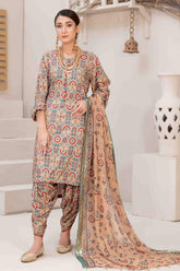 Manahil by Tawakkal Unstitched 3 Piece Digital Printed Linen Suit-M-7767