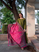 Tng By Md Odhni Collection-Manzil Silk Odhni (Hot Pink)