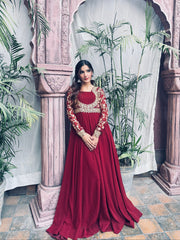 Gulab By Haniumaimaz Stitched 2 Piece Formals Suit-AFSANA