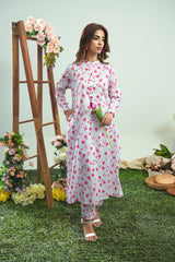 Dhaga Stitched 2 Piece Lawn Suit-Matching separate 0041