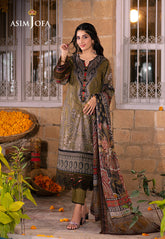 Asim Jofa Aira Summer Prints Ajar-23 Embroidered Lawn 3 Pcs