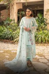 Mehru By Zebtan Unstitched 3 Piece Luxury Lawn Spring Suit-Mehru MZ-07