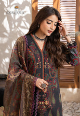 Asim Jofa Rania Pre-Winter '23 Ajrw-27 Designers Stitched Premium Winter Cotton 3 Pcs