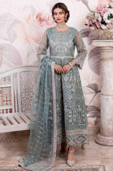 La Maison by Tawakkal Semi Stitched 3 Piece Ornate Emb Maxi Suit-LM-8070