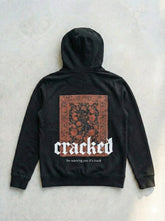 Urban Cut Cracked Art Hoodie | Double Layer Cotton