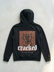 Urban Cut Cracked Art Hoodie | Double Layer Cotton