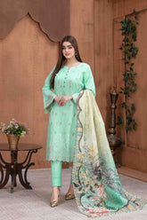 Mehnaz by Tawakkal Unstitched 3 Piece Banarsi Lawn Suit-M-8694