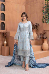 Mehnaz by Tawakkal Unstitched 3 Piece Banarsi Lawn Suit-M-8696