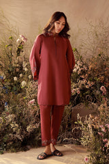 Sahar Stitched 2 Piece Pret Essentials Co Ords Sets Suit-Blossom