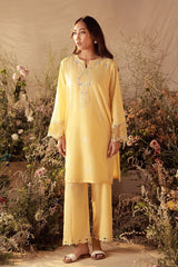 Sahar Stitched 2 Piece Pret Essentials Co Ords Sets Suit-Buttercup