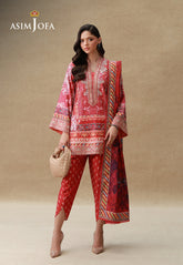 Silk Grandeur By Asim Jofa Unstitched 3 Piece Winter Suit-AJULSC-04