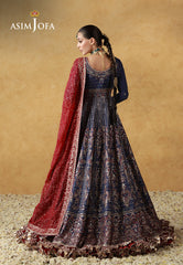 Asim Jofa Unstitched 3 Piece Wedding Festive Suit-AJULN-06 Embroidered Silk Unstitched 3 Pcs