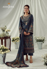 Aj Prints By Asim Jofa Unstitched 3 Piece Emb Cambric Suit-AJUBEP-01