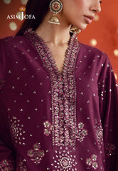 Asim Jofa Unstitched 2 Piece Luxury Festive Suit-AJULFB-10