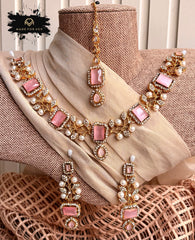Made For Her-Celeste Shine Necklace Set - KSH1100
