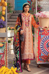 Tesoro Hemline by Mushq Unstitched 3 Piece Spring Summer Lawn Suit-HML-08-A