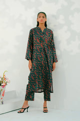 Dhaga Stitched 2 Piece Lawn Suit-Matching separate 001