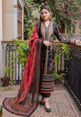 Asim Jofa Rania Pre-Winter '23 Ajrw-23 Designers Stitched Embroidered Premium Winter Cotton 3 Pcs