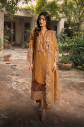 Mehru By Zebtan Unstitched 3 Piece Luxury Lawn Spring Suit-Mehru MZ-02