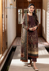 Asim Jofa Rania Pre-Winter '23 Ajrw-19 Designers Stitched Premium Winter Cotton 3 Pcs