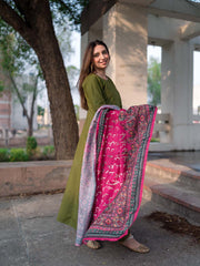 Tng By Md Odhni Collection-Manzil Odhni (Hot Pink)