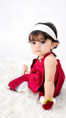 Urban Cut Cotton 2-Piece Bow Outfit-K0015