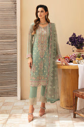 Chevron By Ramsha Unstitched 3 Piece Luxury Chiffon Vol-09 Suit-A-901