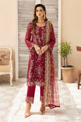 Chevron By Ramsha Unstitched 3 Piece Luxury Chiffon Vol-09 Suit-A-907