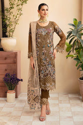 Chevron By Ramsha Unstitched 3 Piece Luxury Chiffon Vol-09 Suit-A-910