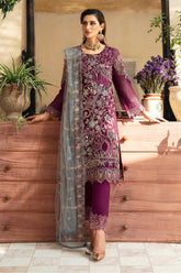 Chevron By Ramsha Unstitched 3 Piece Luxury Chiffon Vol-09 Suit-A-911