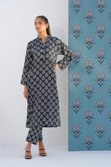 Dhaga Stitched 2 Piece Lawn Suit-Matching separate 006