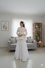 Urban Cut Stitched Cotton Long Maxi Skirt-C0225