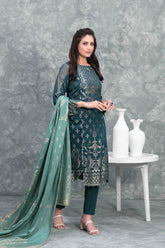 Sanjh by Tawakkal Unstitched 3 Piece Broshia Banarsi Lawn Suit-S-9415