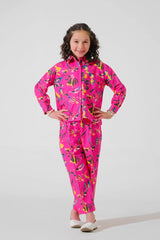 Dhaga Stitched 2 Piece Premium Cambric Kids Suit-Taffy