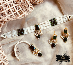 Made For Her-Parisa Crystal Choker Set - KSH1073